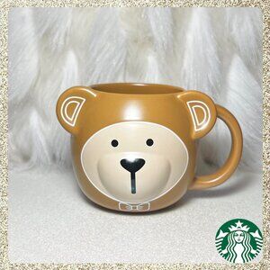 🎄🐻 NWT 2025 Starbucks Brown Bear 14oz Ceramic Mug